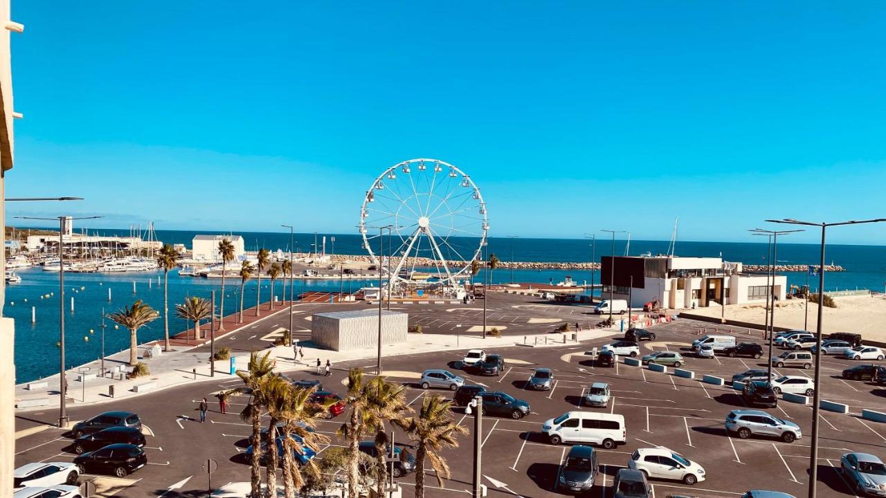 "Chill" Magnifique Vue Sur La Mer Et Le Port Au Coeur De La Ville En Premiere Ligne Canet-en-Roussillon Luaran gambar